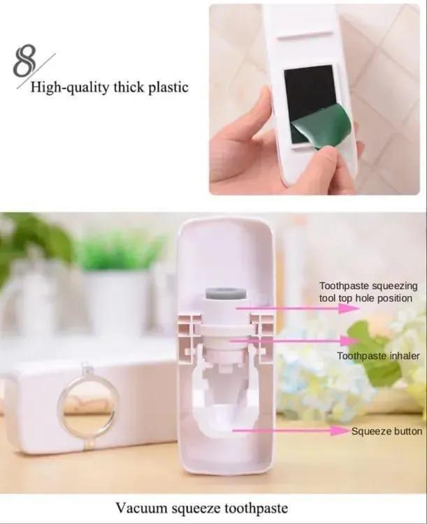 Automatic Toothpaste Dispenser – Wall Mounted Bathroom Organizer